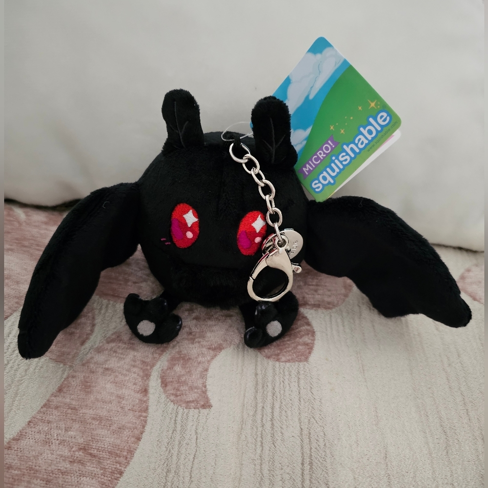 Authentic micro squishable bat keychain